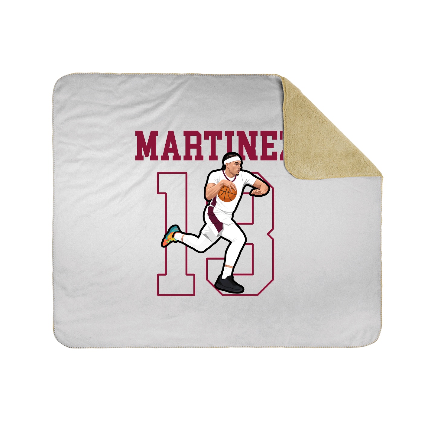 50x60 Sherpa Lined Throw Blanket