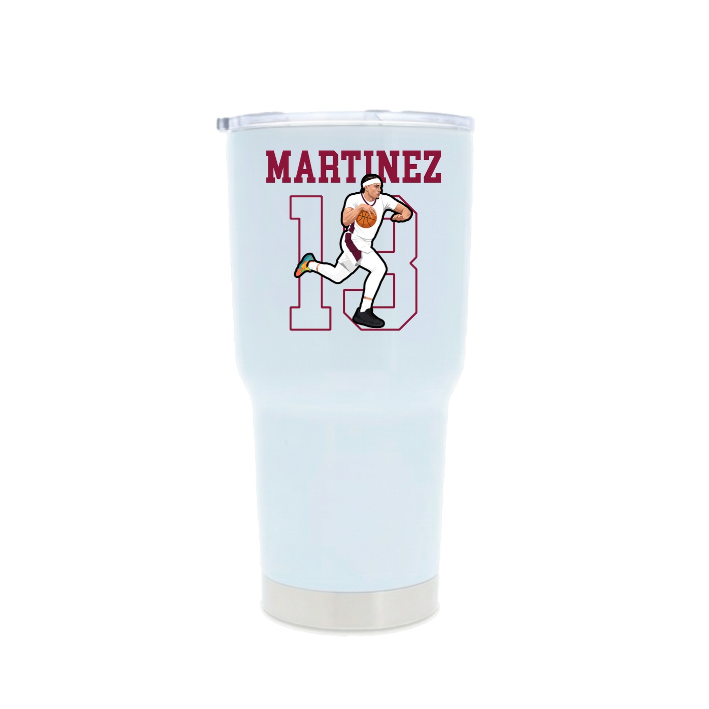 30oz Stainless Steel Tumbler — Shirsey in White