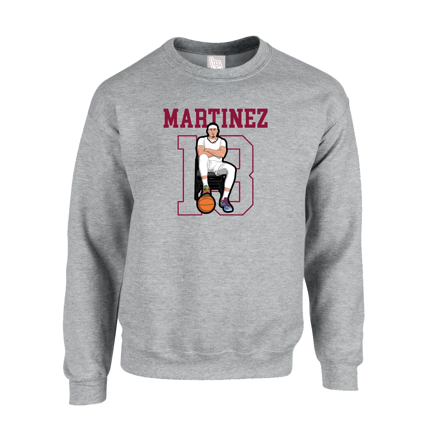 Fleece Crew — Shirsey in Grey
