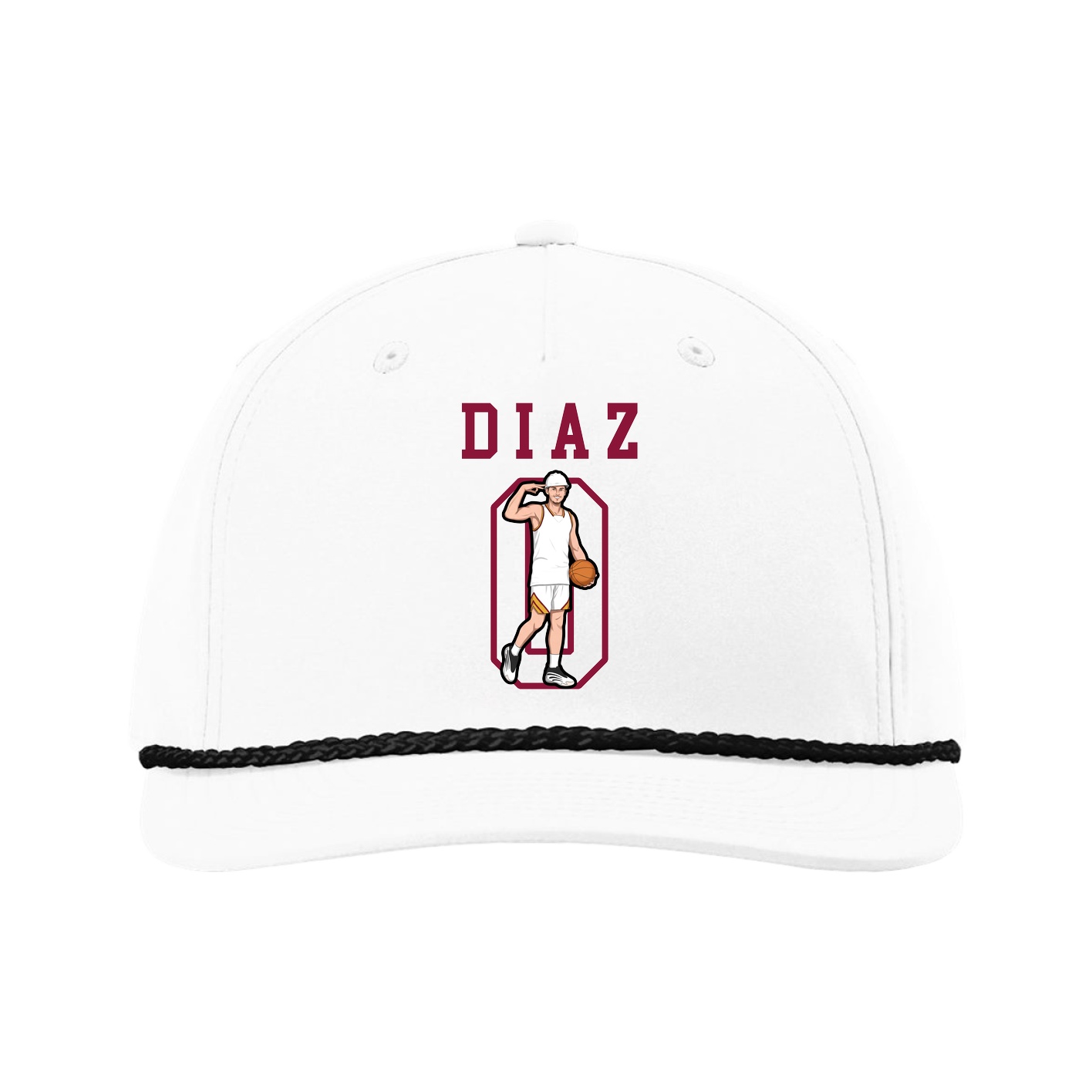 Five-Panel Classic Rope Cap — Shirsey in White