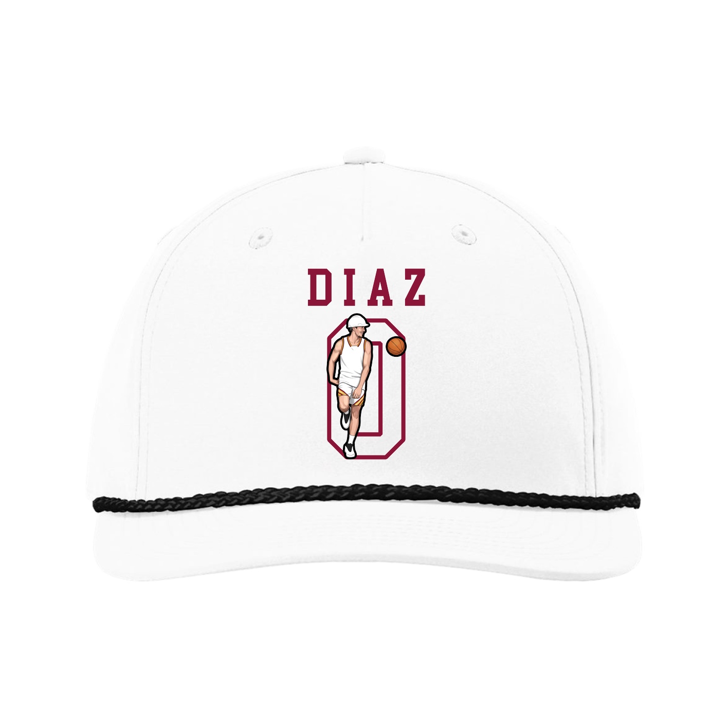 Five-Panel Classic Rope Cap — Shirsey in White