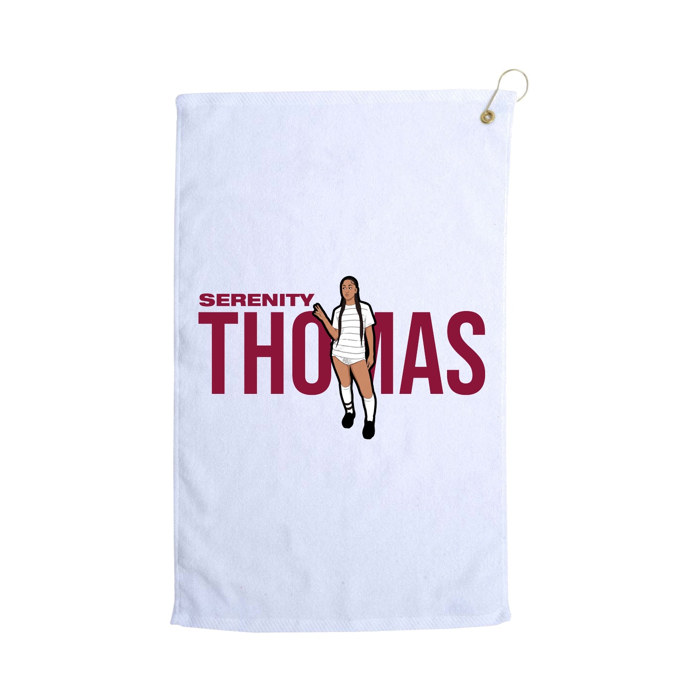 Golf Towel — Player Name in White