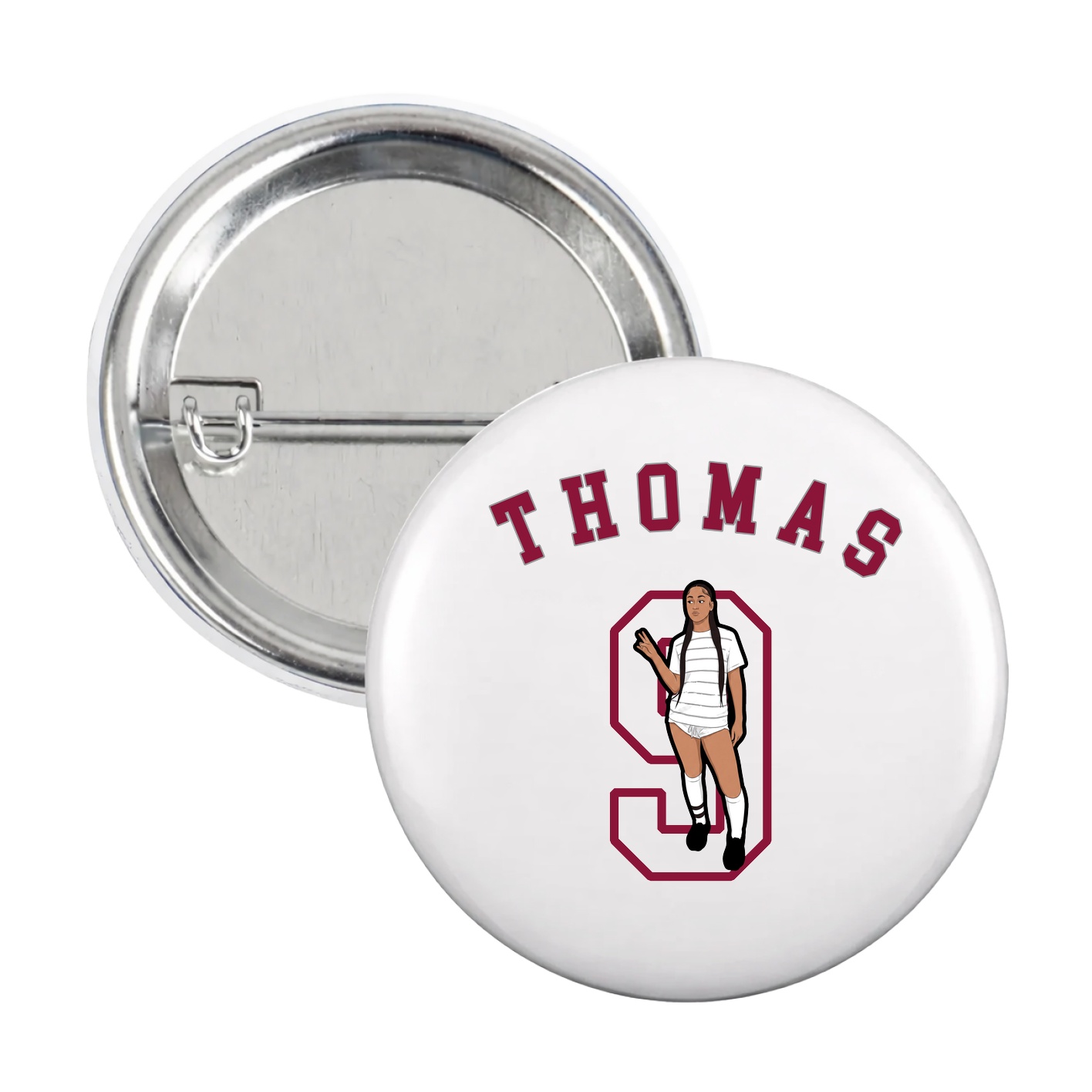 Game Day Button — Shirsey Arch in White
