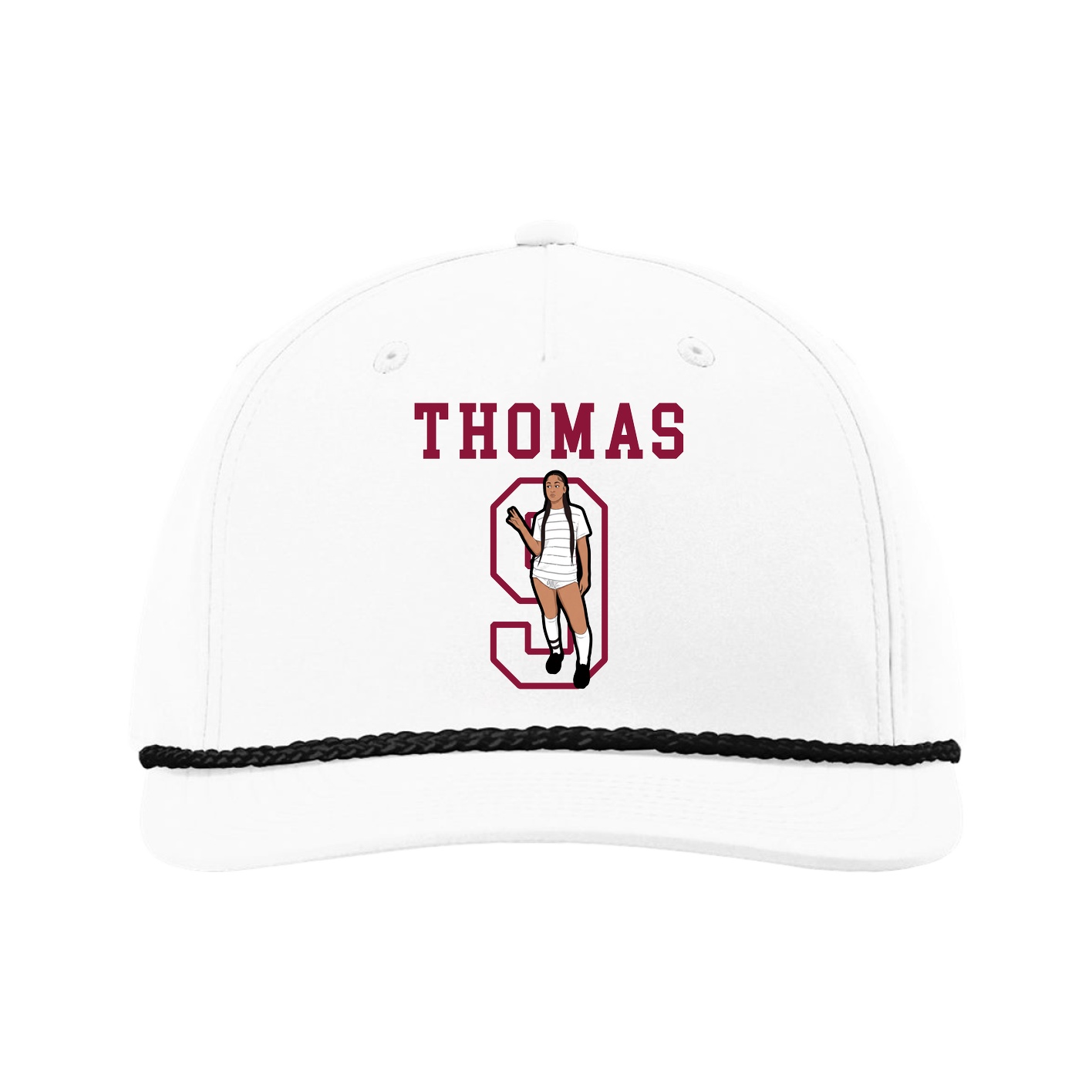 Five-Panel Classic Rope Cap — Shirsey in White
