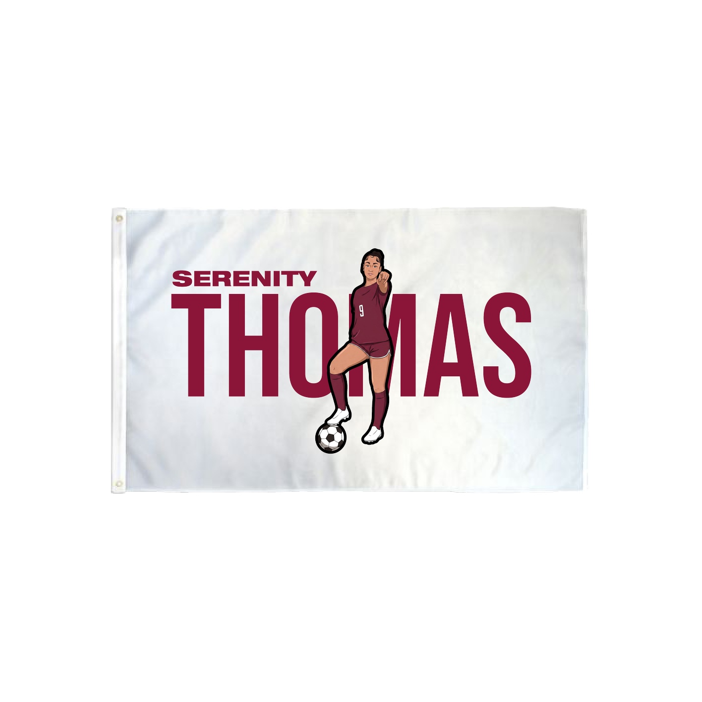 3x5 Flag — Player Name in Classic