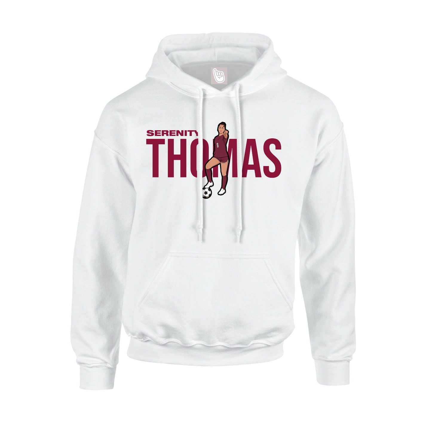 Hoodie — Player Name in White