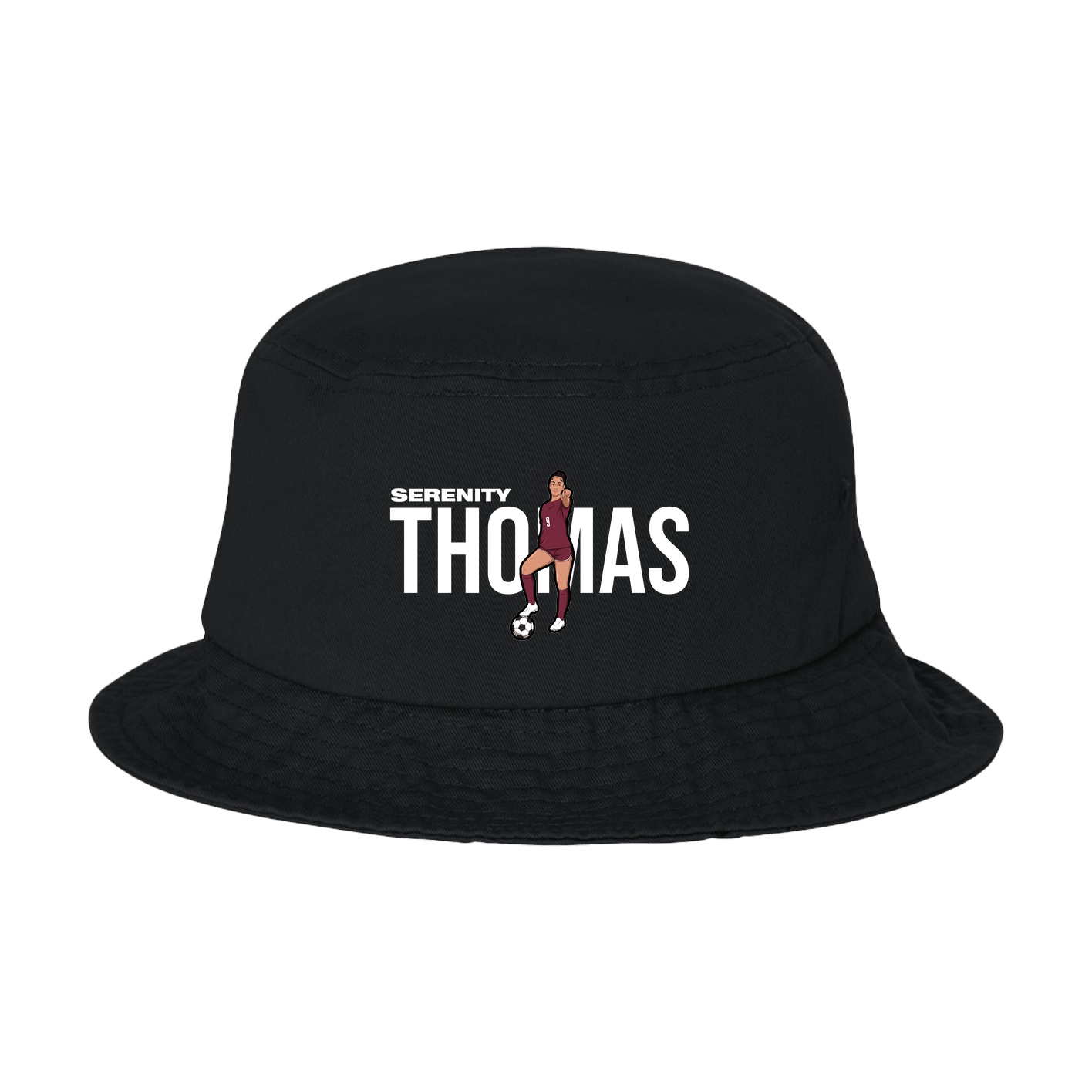 Bucket Cap — Player Name in Black