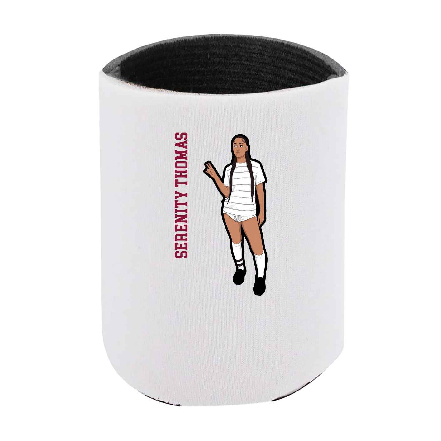 Can Holder — Name Vertical in White