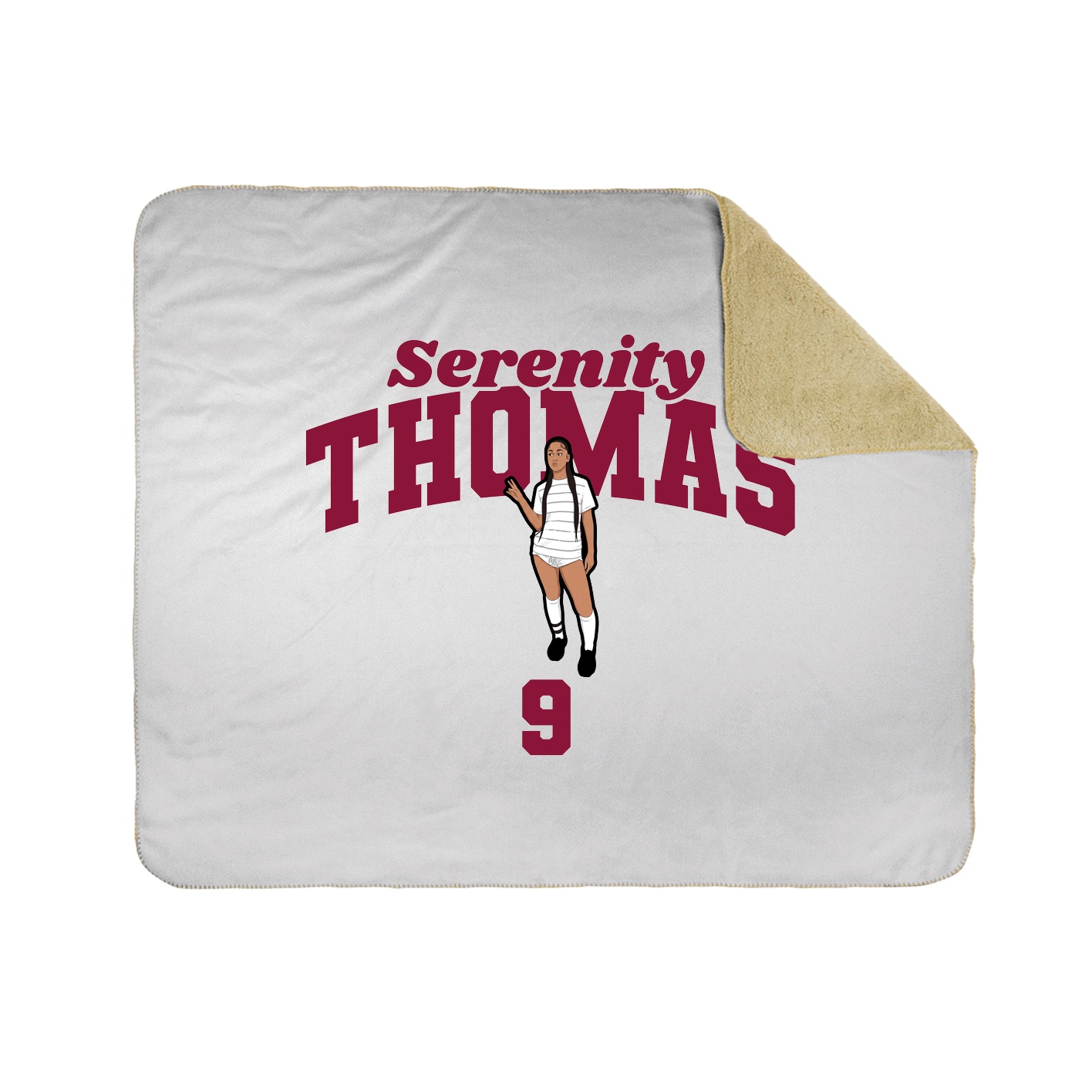 Throw Blanket — Signature Arch in White