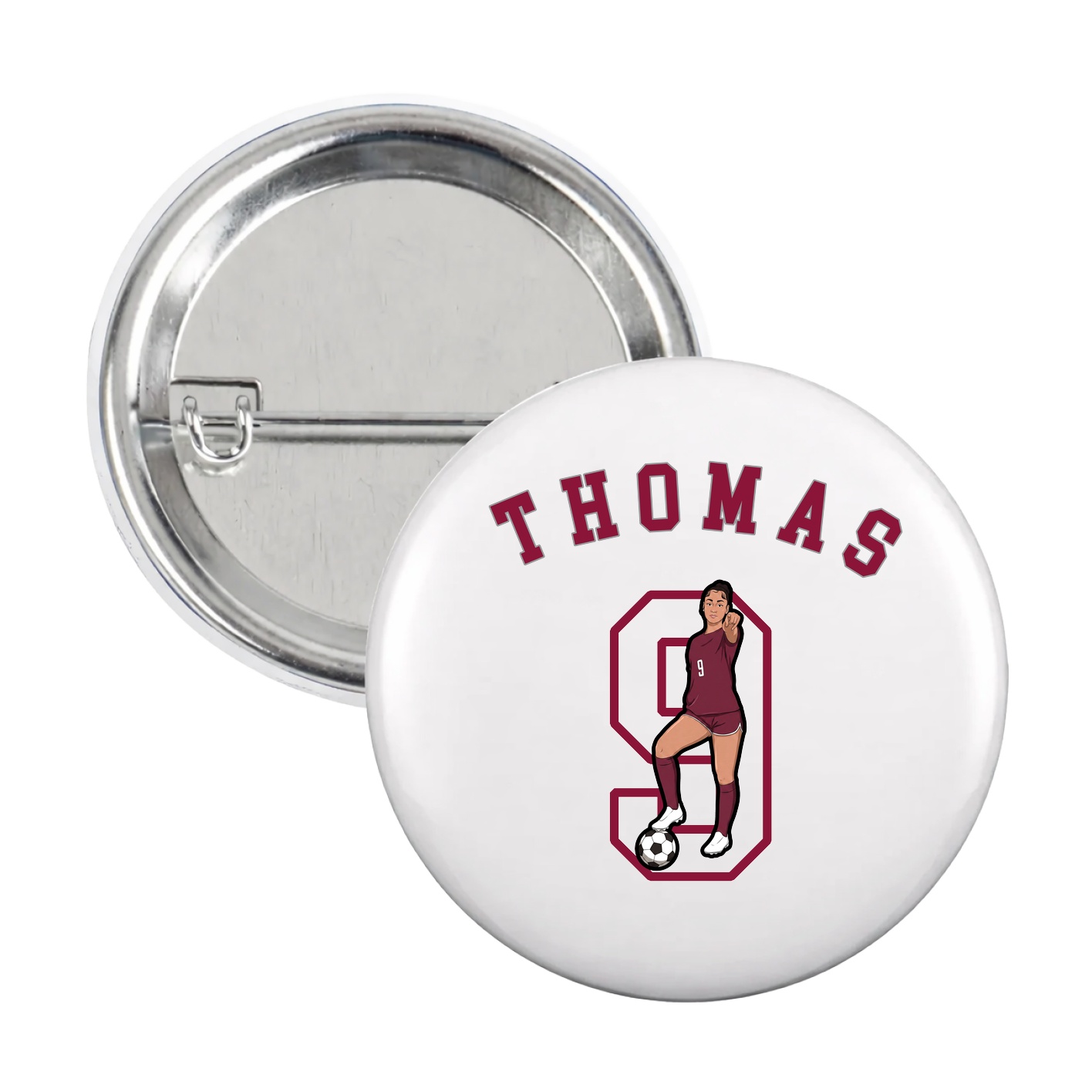 Game Day Button — Shirsey Arch in White