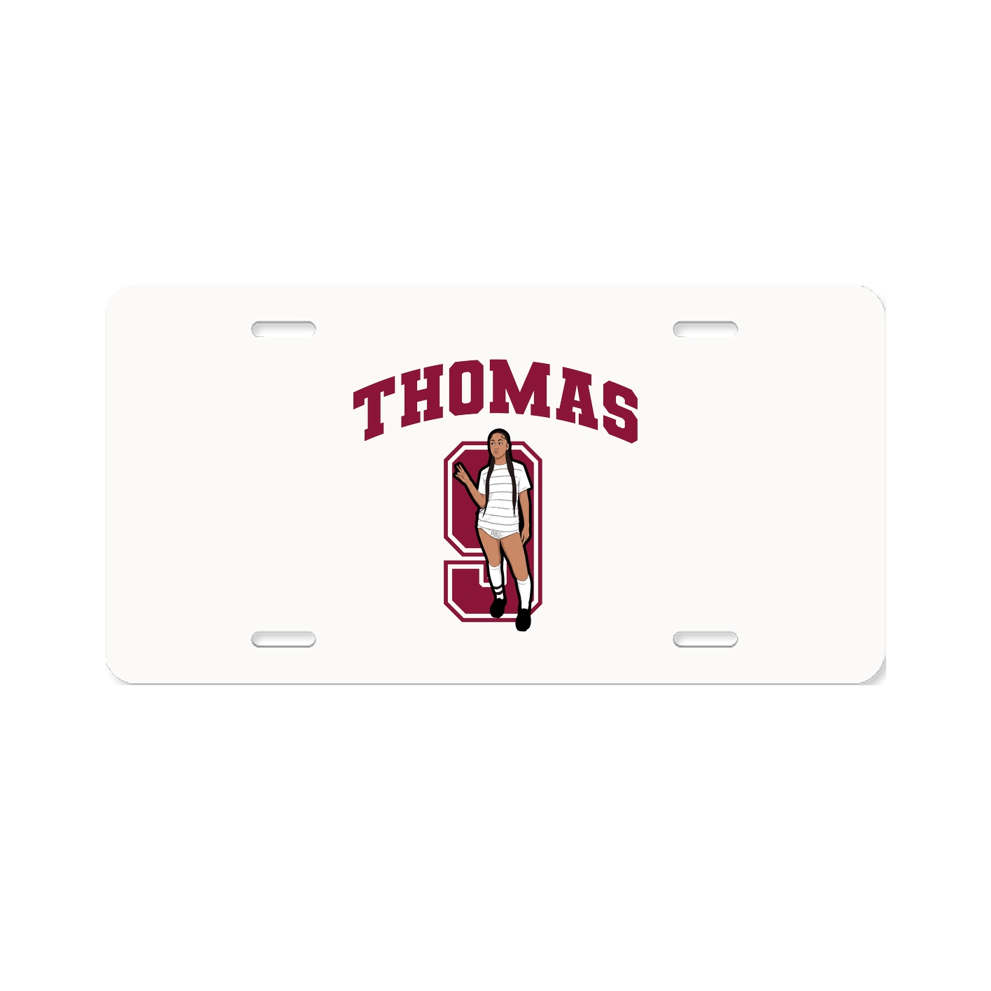 License Plate — Number in Classic