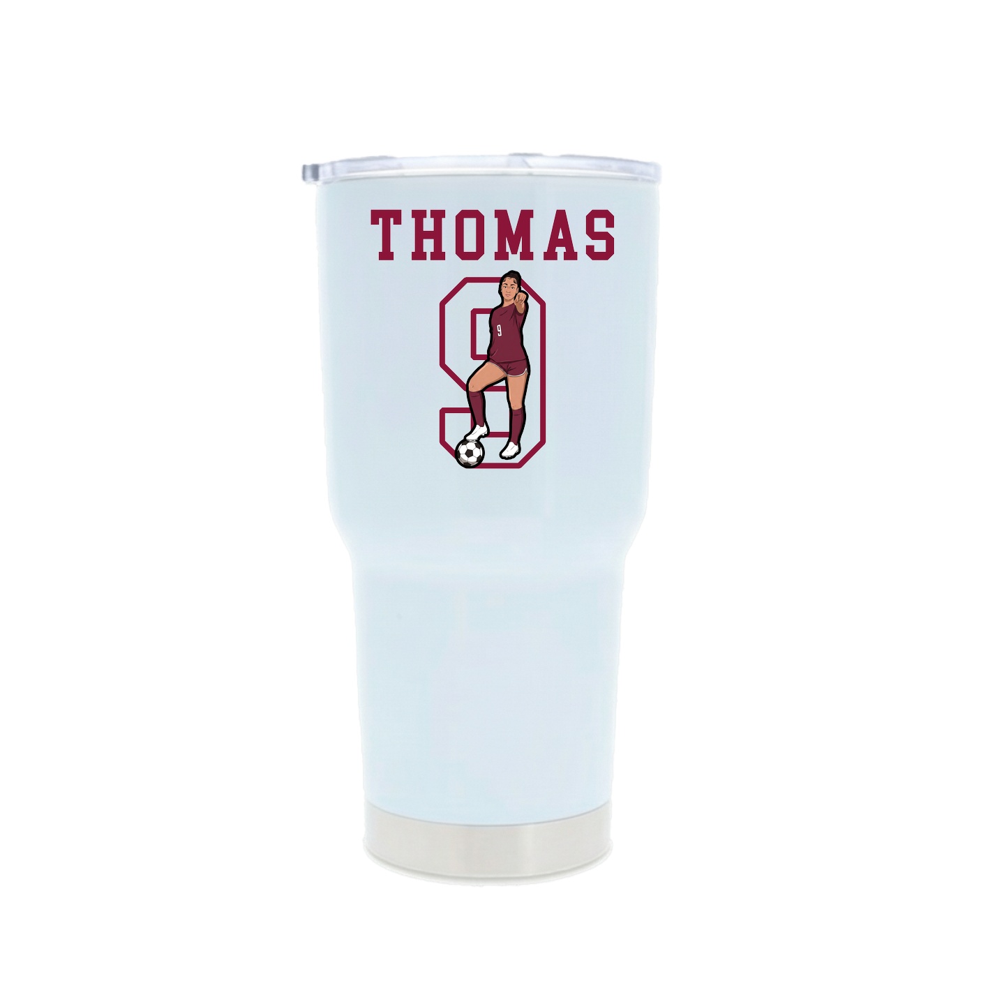 30oz Stainless Steel Tumbler — Shirsey in White
