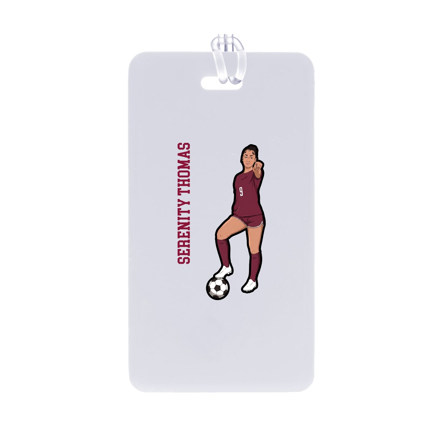 Bag Tag — Name Vertical in Classic
