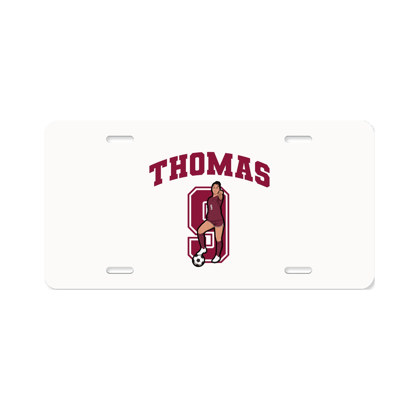 License Plate — Number in Classic