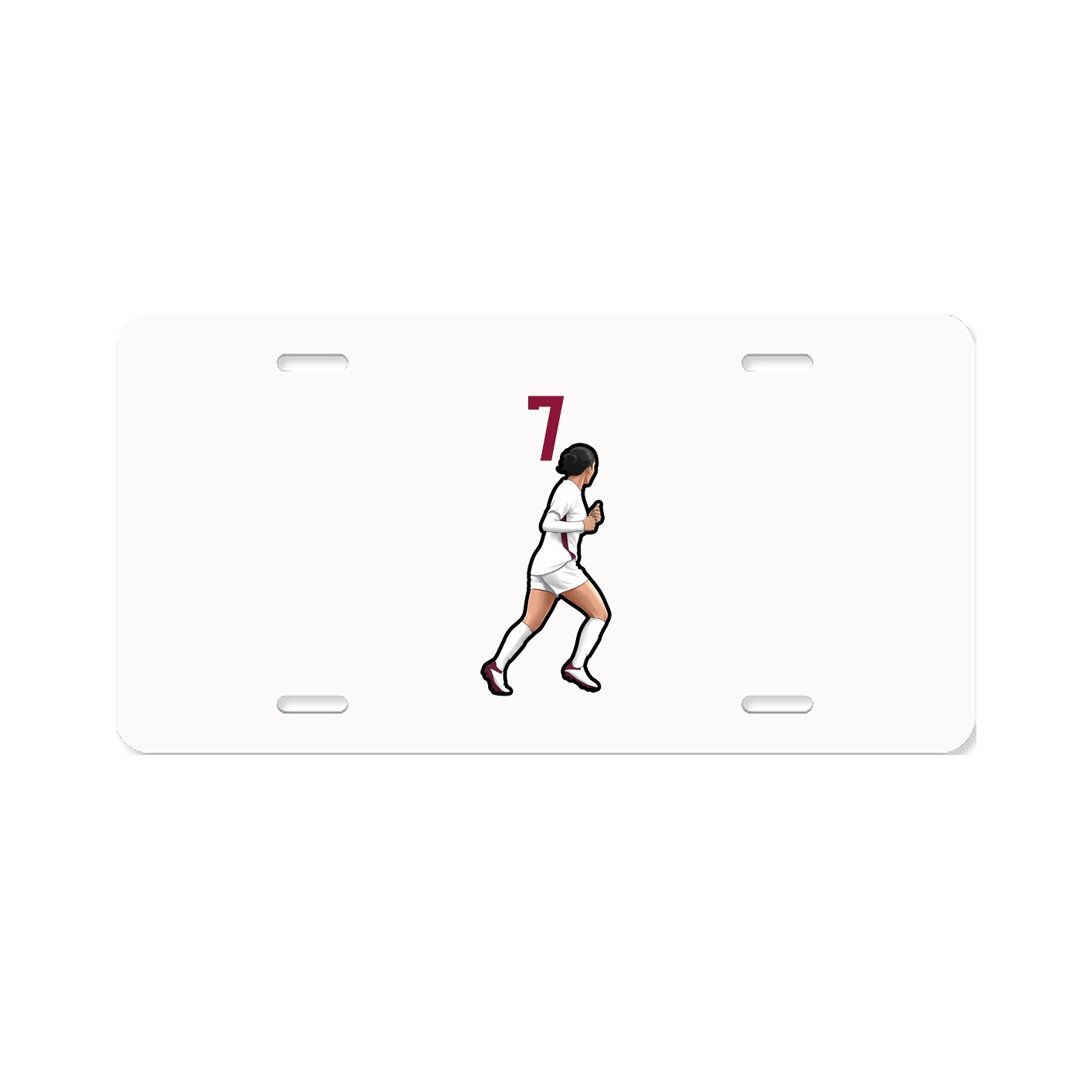 License Plate — Number Top in Classic