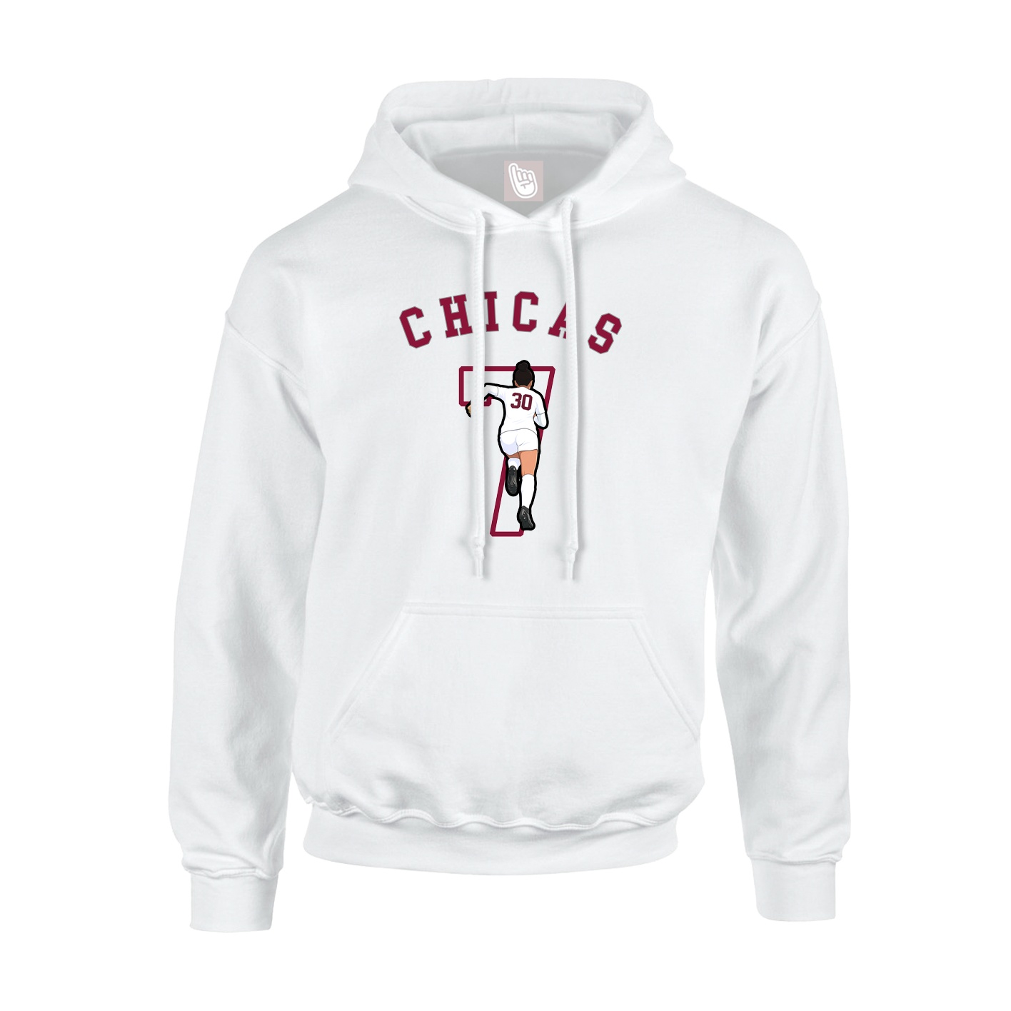 Hoodie — Shirsey Arch in White