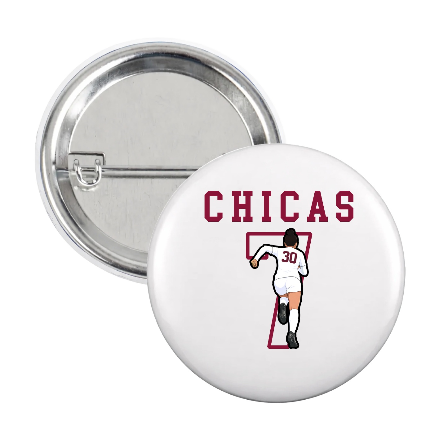 Game Day Button — Shirsey in White