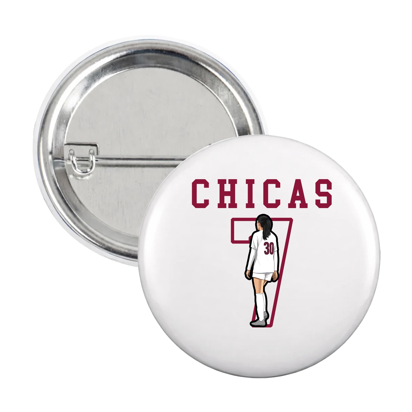 Game Day Button — Shirsey in White