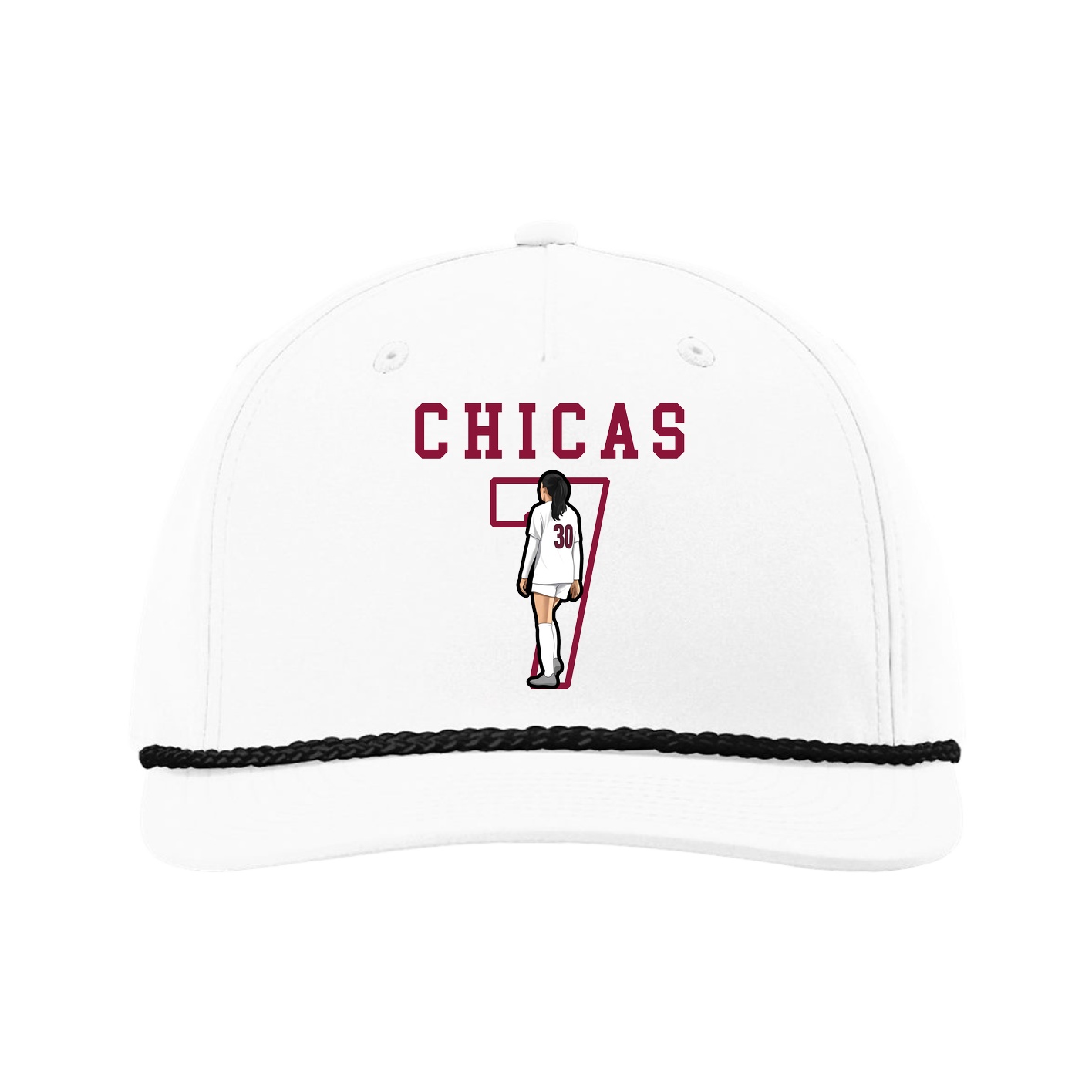 Five-Panel Classic Rope Cap — Shirsey in White