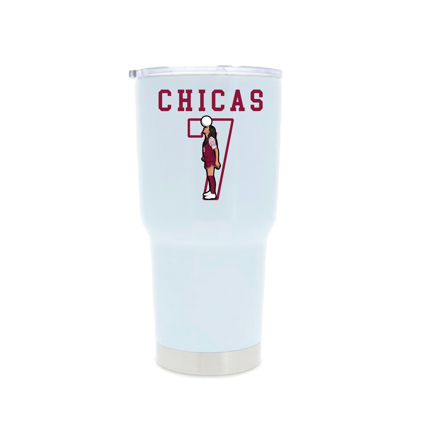 30oz Stainless Steel Tumbler — Shirsey in White