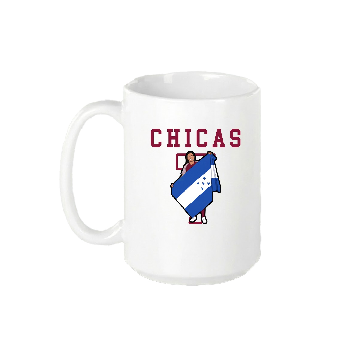 15oz Coffee Mug — Shirsey in White
