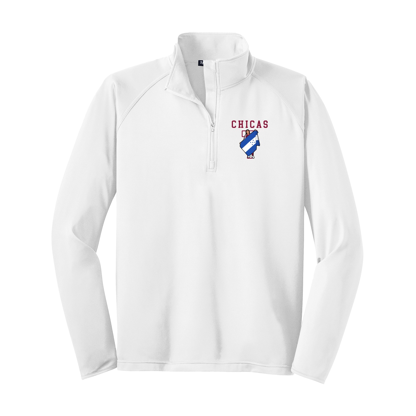 Q-Zip Pullover — Shirsey in White