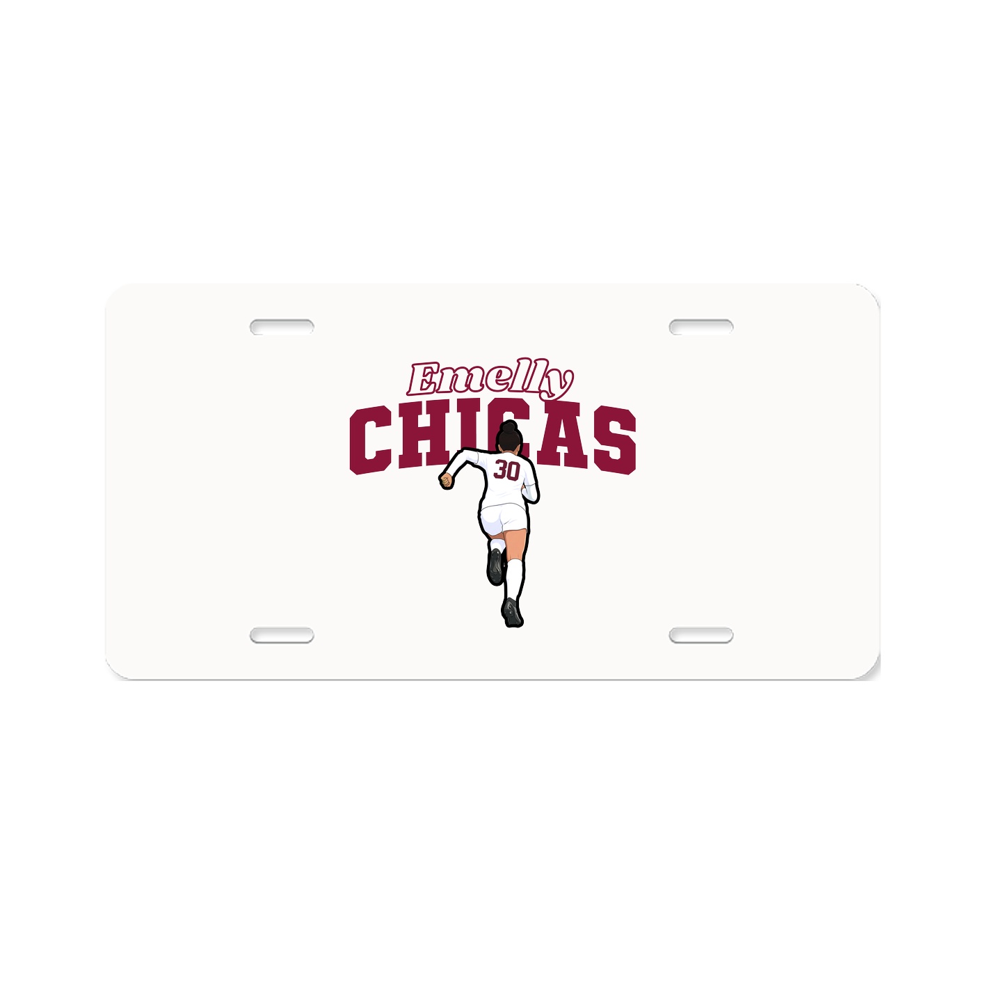 License Plate — Name Arch in Classic