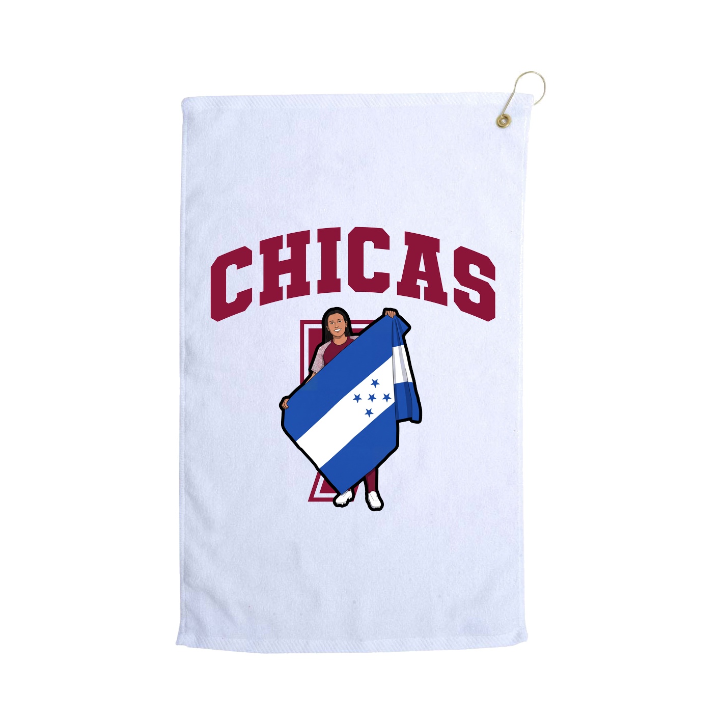 Golf Towel — Number in White