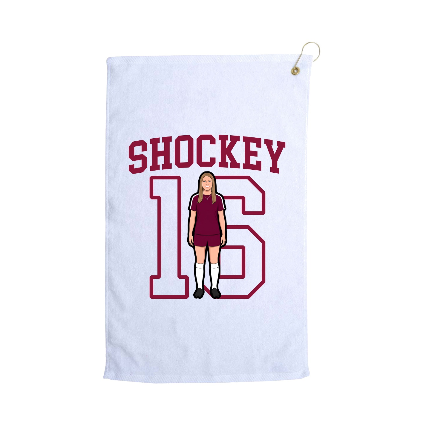 Golf Towel — Shirsey in White