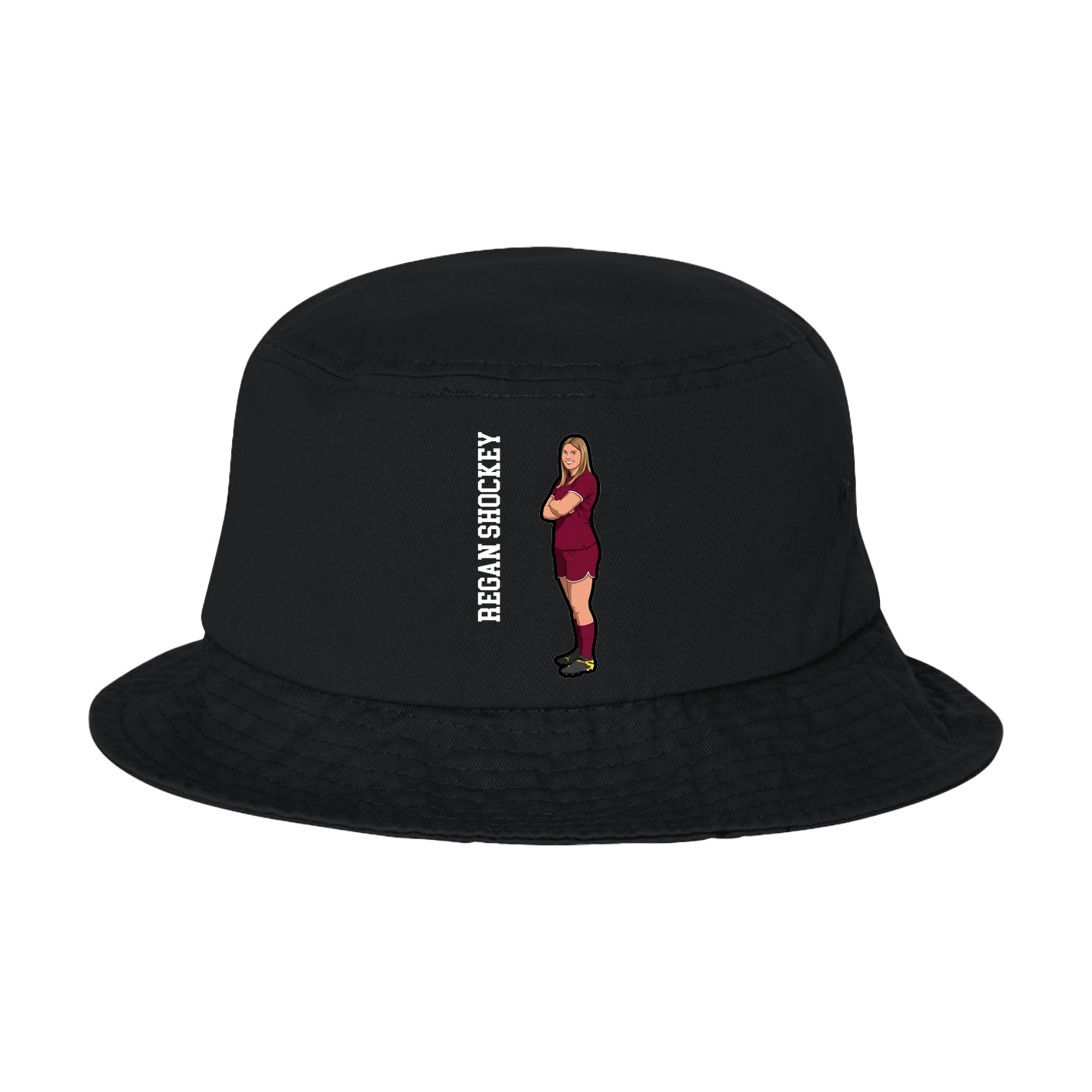 Bucket Cap — Name Vertical in Black