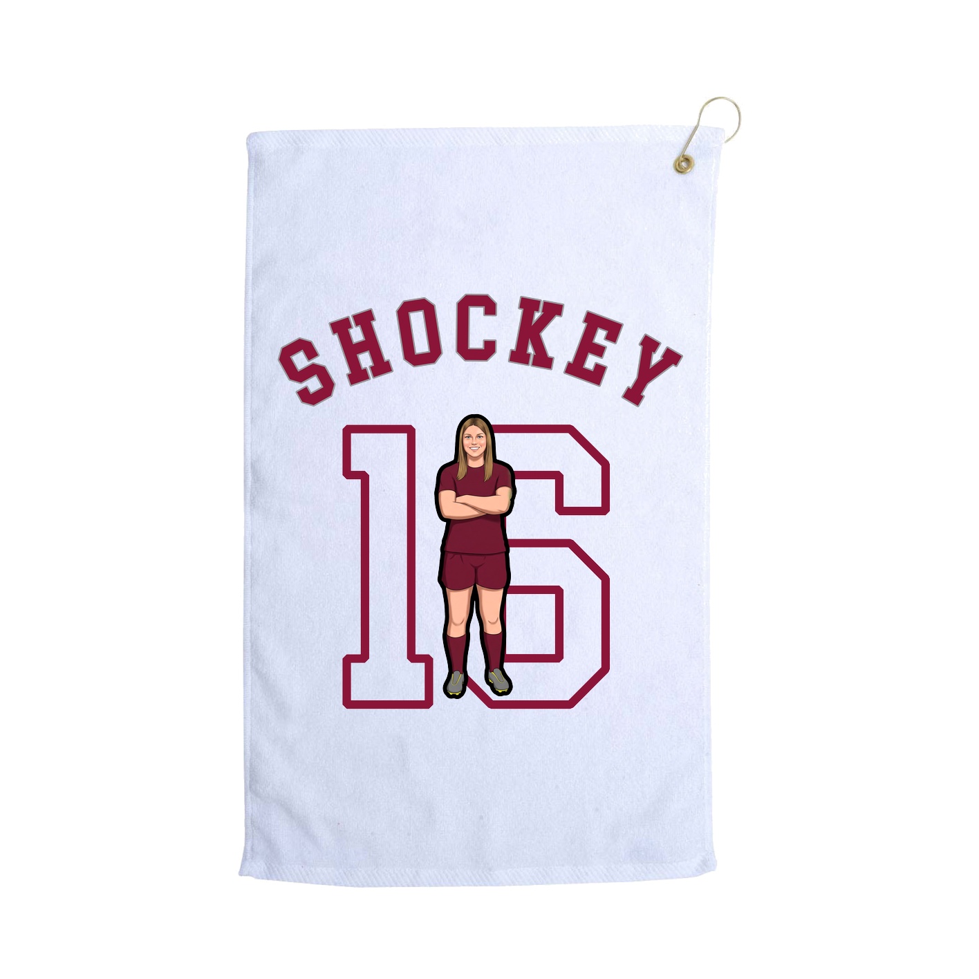 Golf Towel — Shirsey Arch in White