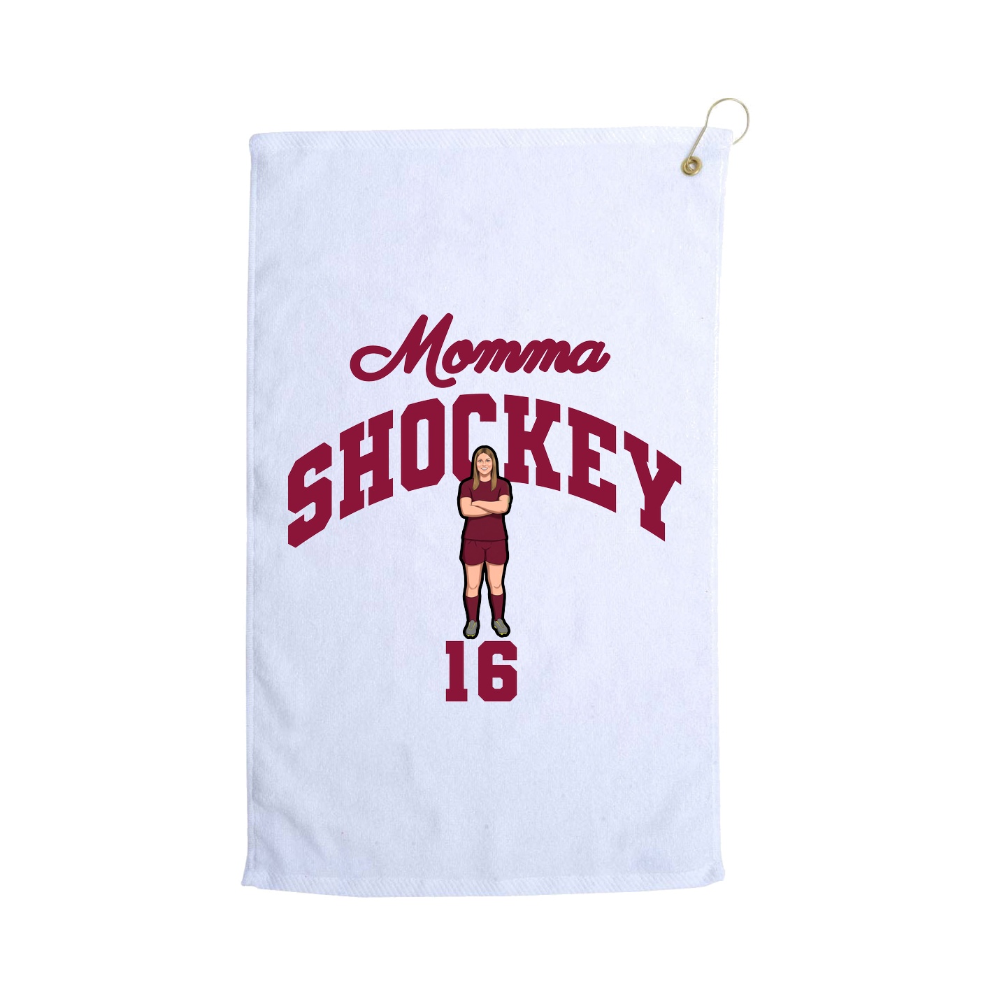 Golf Towel — Mothers Day Arch in White