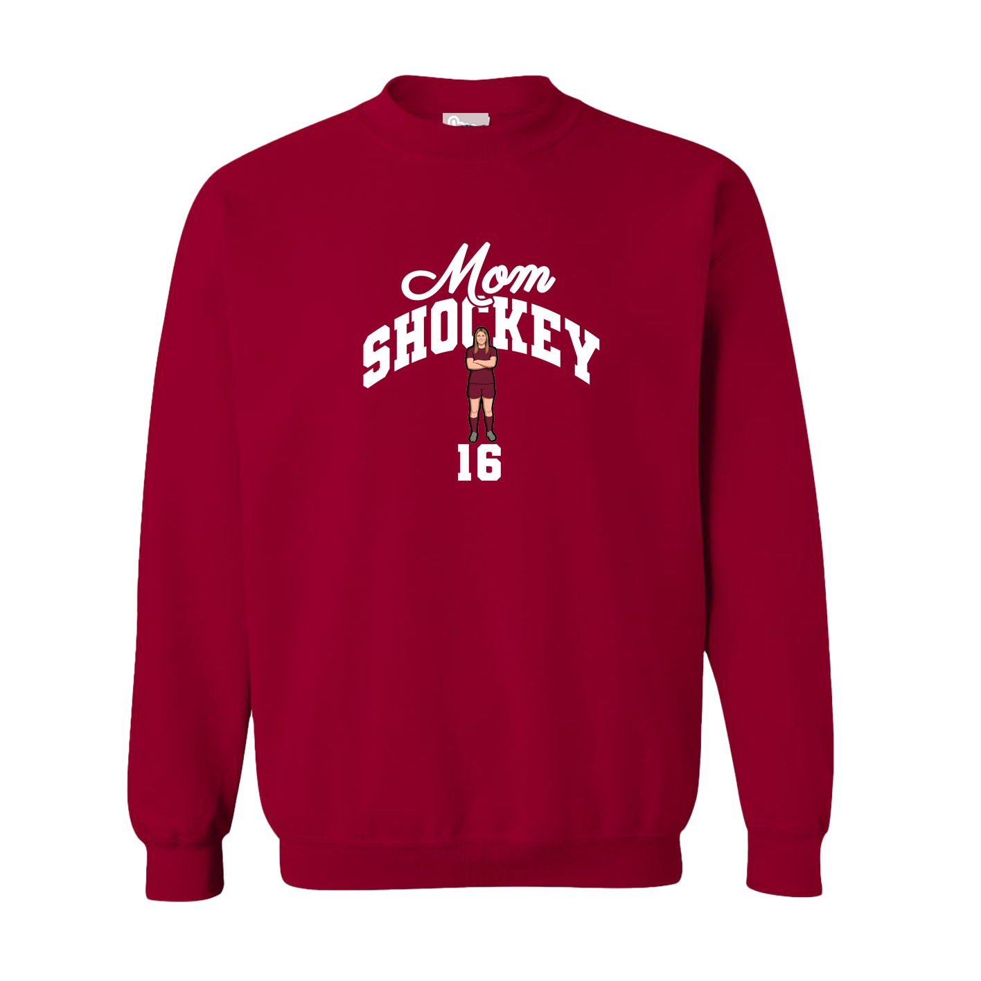 Fleece Crew — Mothers Day Arch in Cardinal