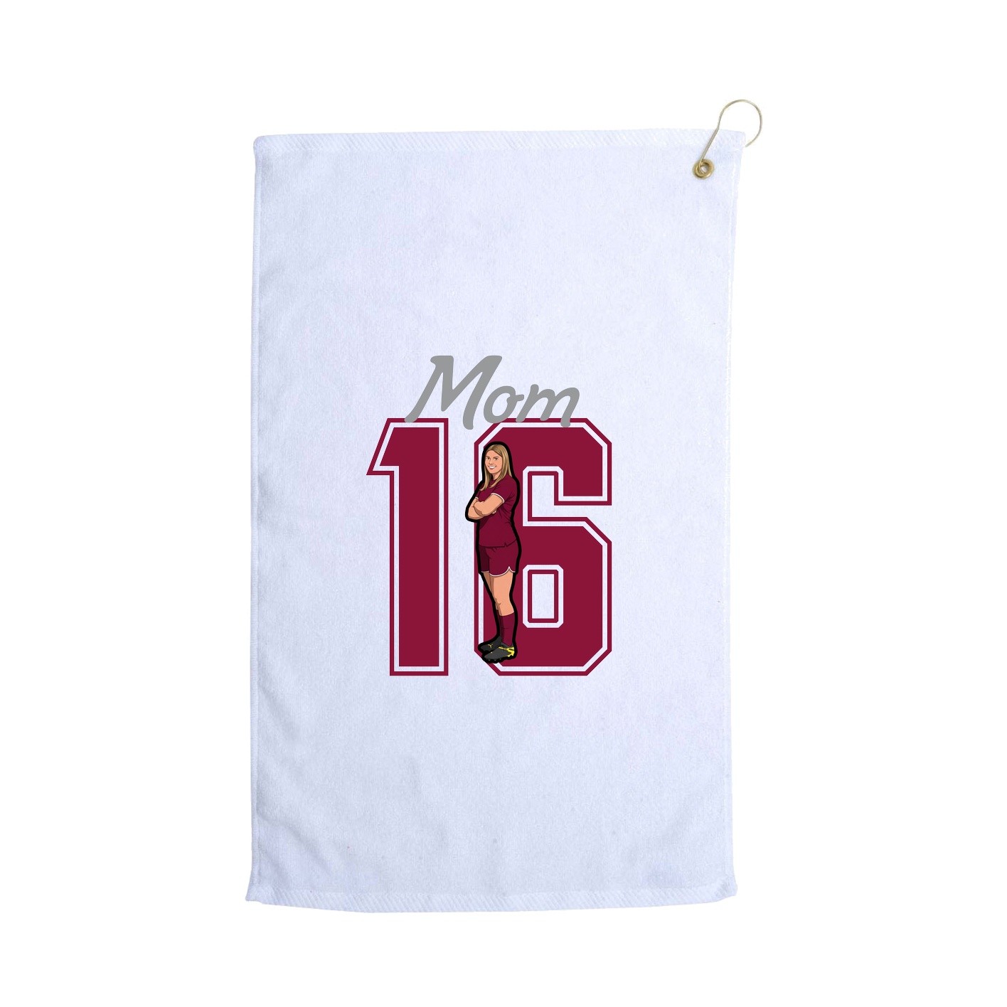 Golf Towel — Mothers Day Shirsey in White