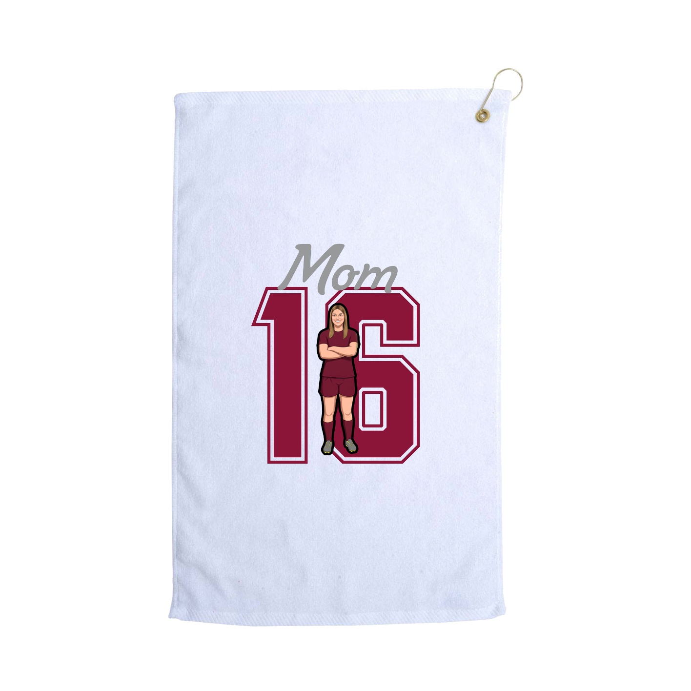 Golf Towel — Mothers Day Shirsey in White
