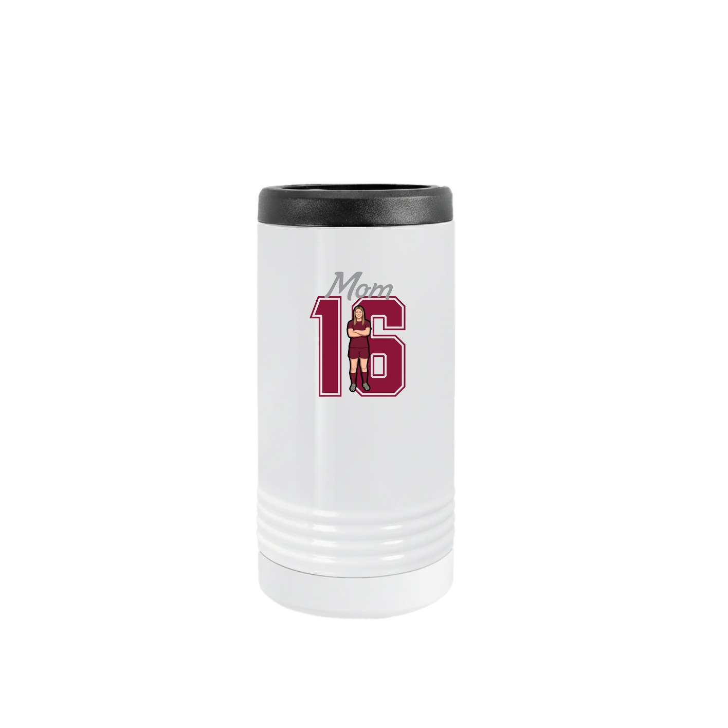Slim Beverage Holder — Mothers Day Shirsey in White