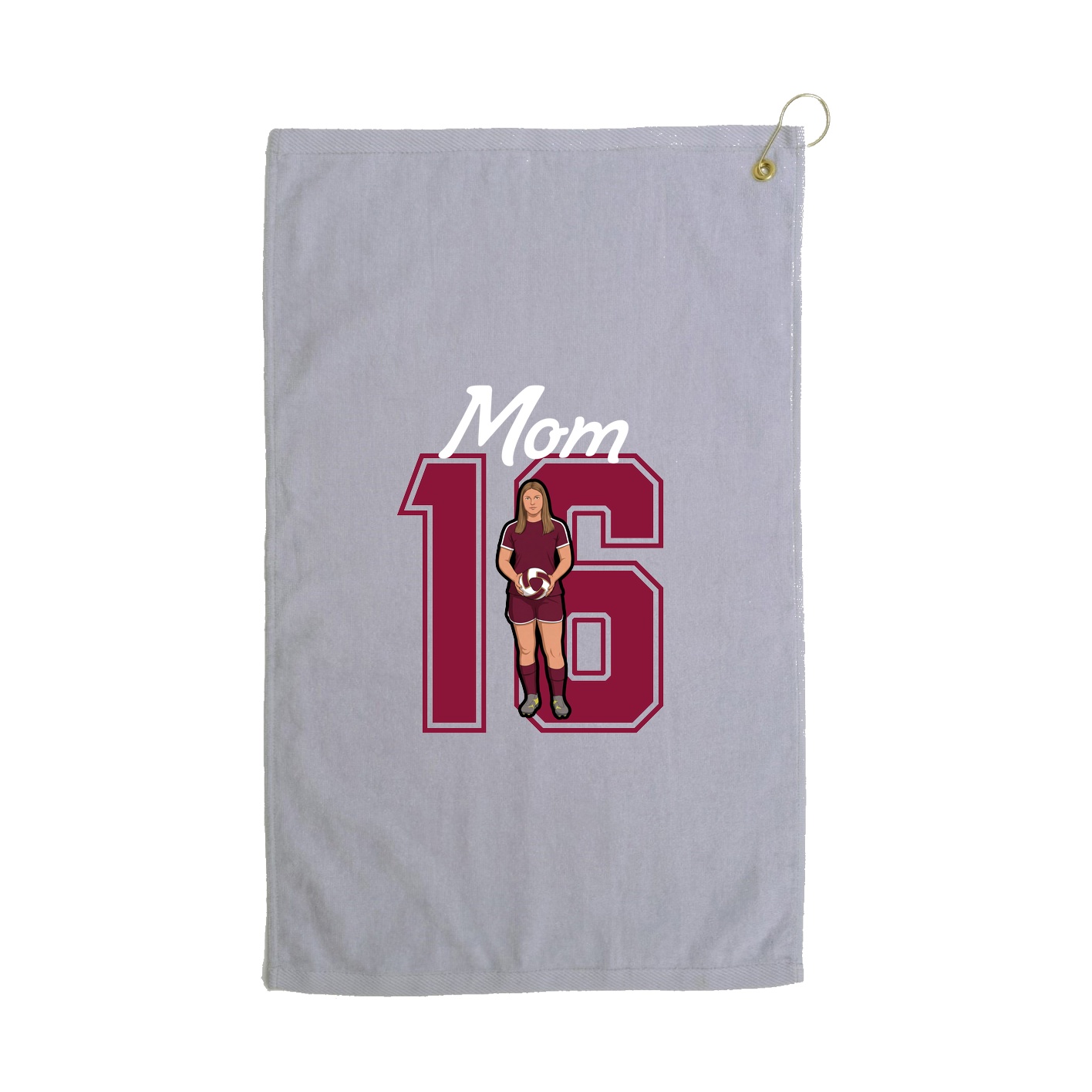Golf Towel — Mothers Day Shirsey in Grey
