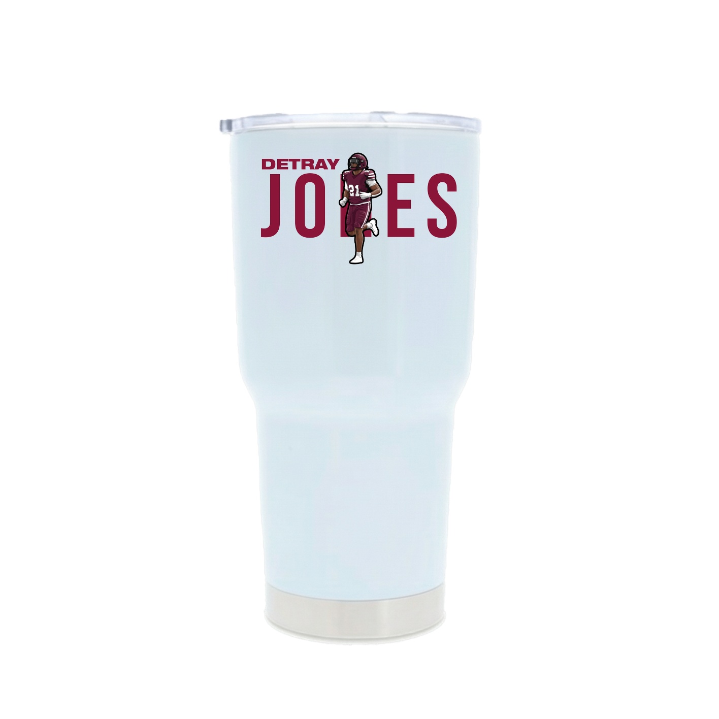 30oz Stainless Steel Tumbler — Player Name in White