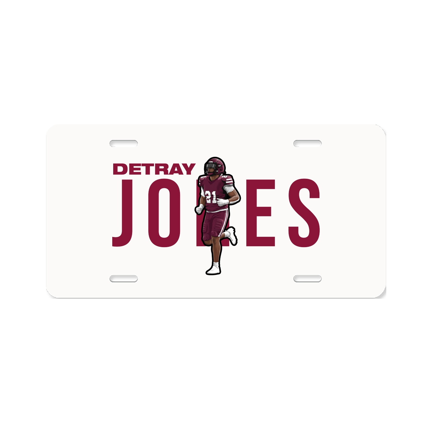License Plate — Player Name in Classic