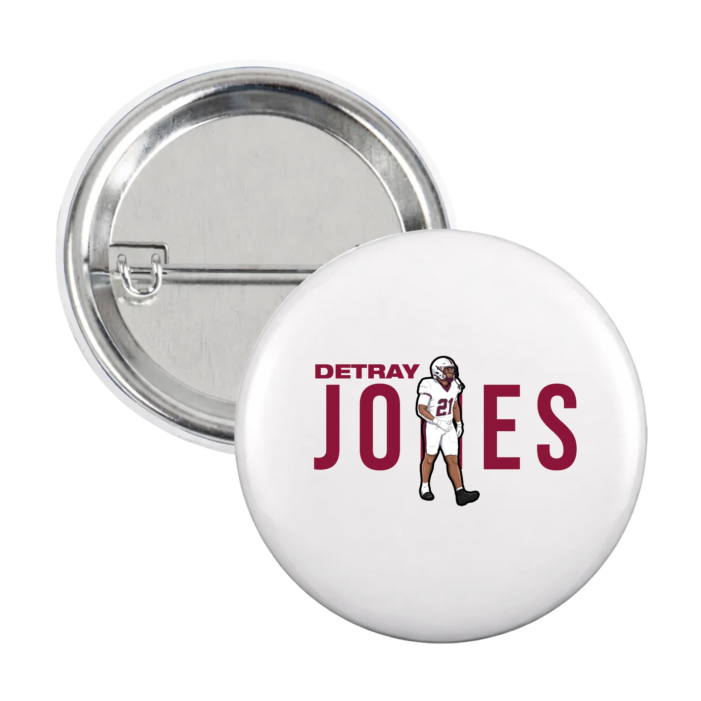 Game Day Button — Player Name in White