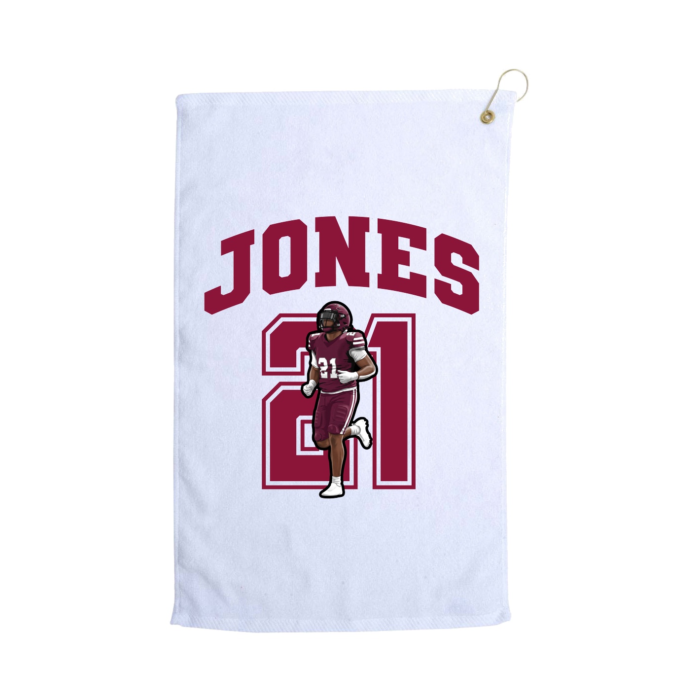 Golf Towel — Number in White