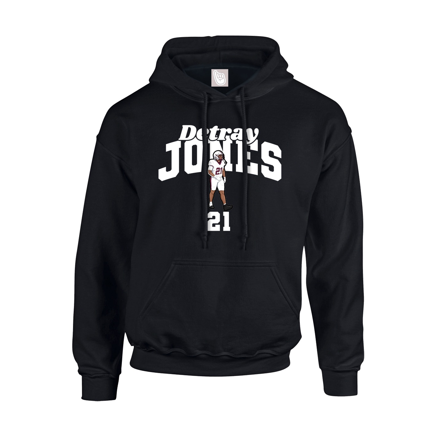 Youth Hoodie — Signature Arch in Black