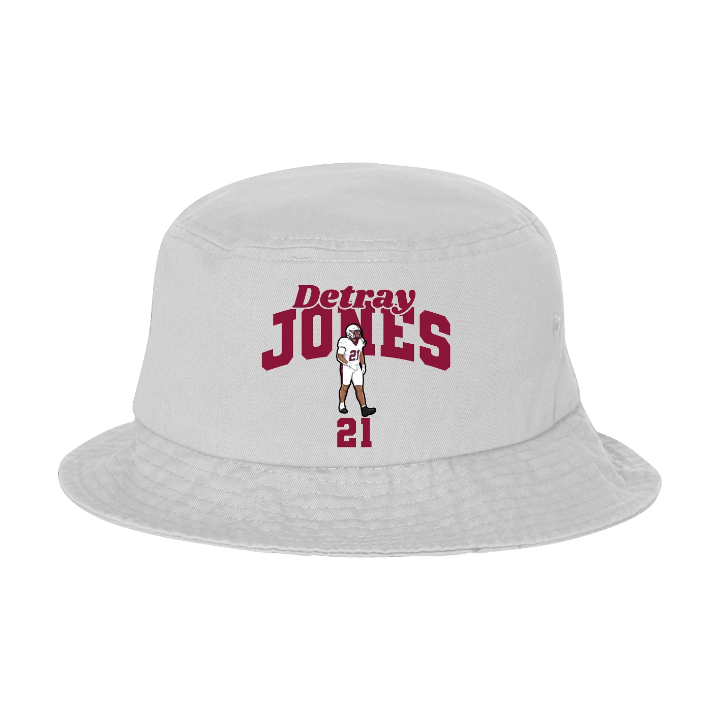 Bucket Cap — Signature Arch in White
