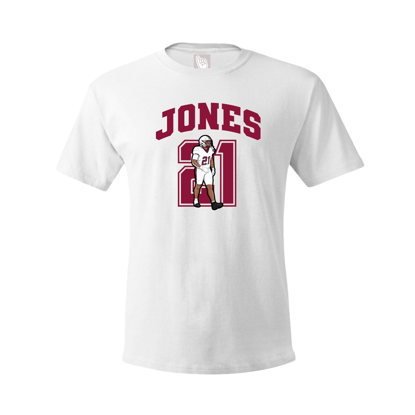 Youth Tee — Number in White