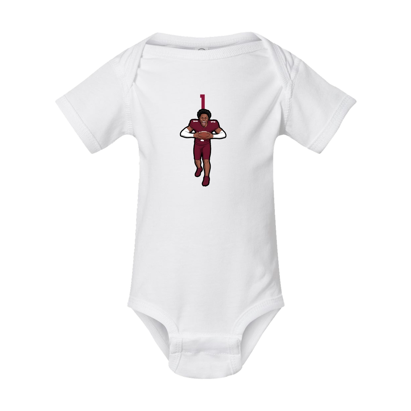 Baby Onesie — Number Top in White