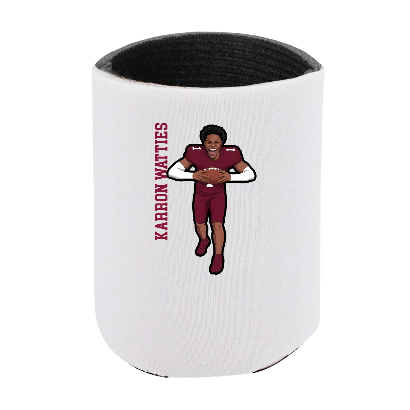 Can Holder — Name Vertical in White