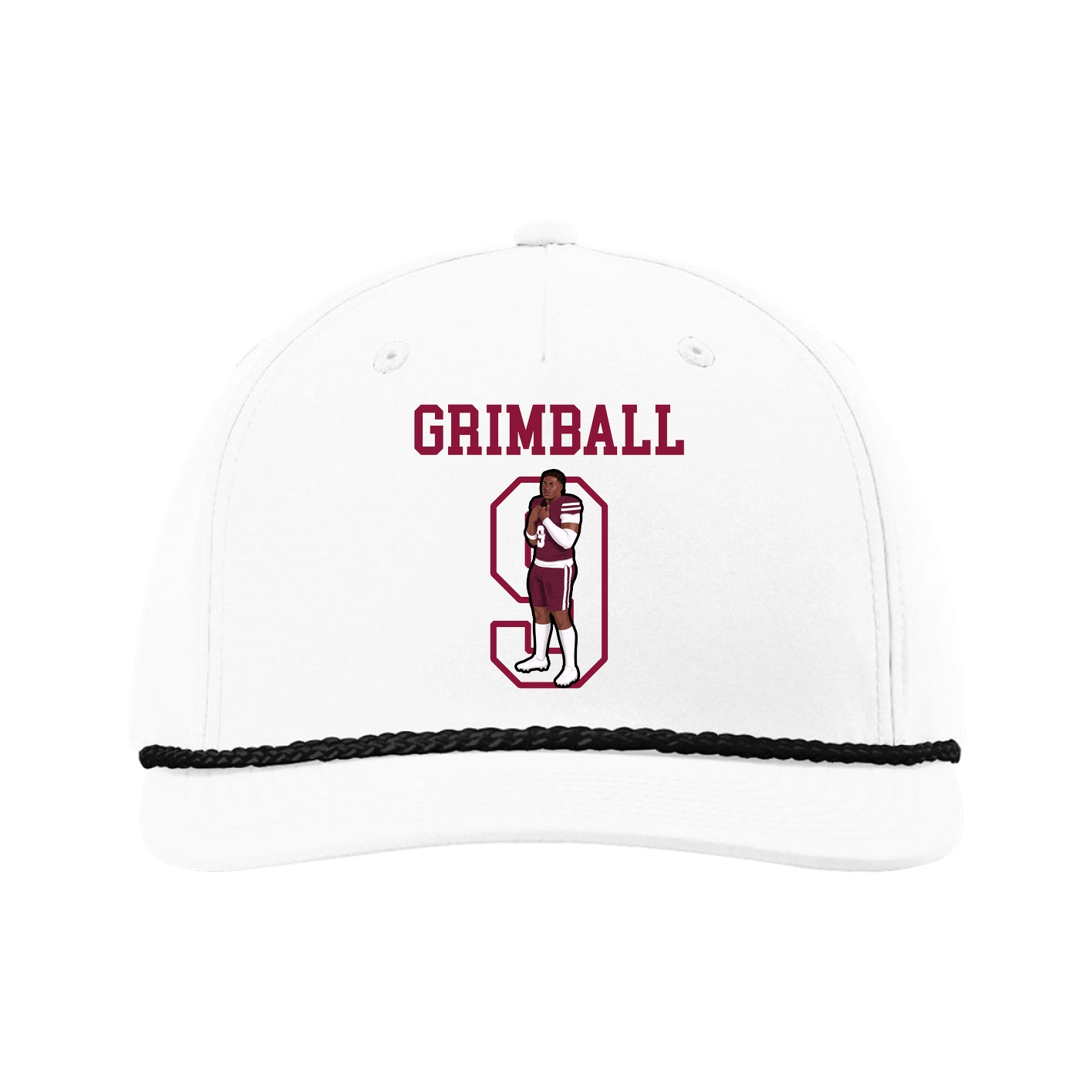 Five-Panel Classic Rope Cap — Shirsey in White