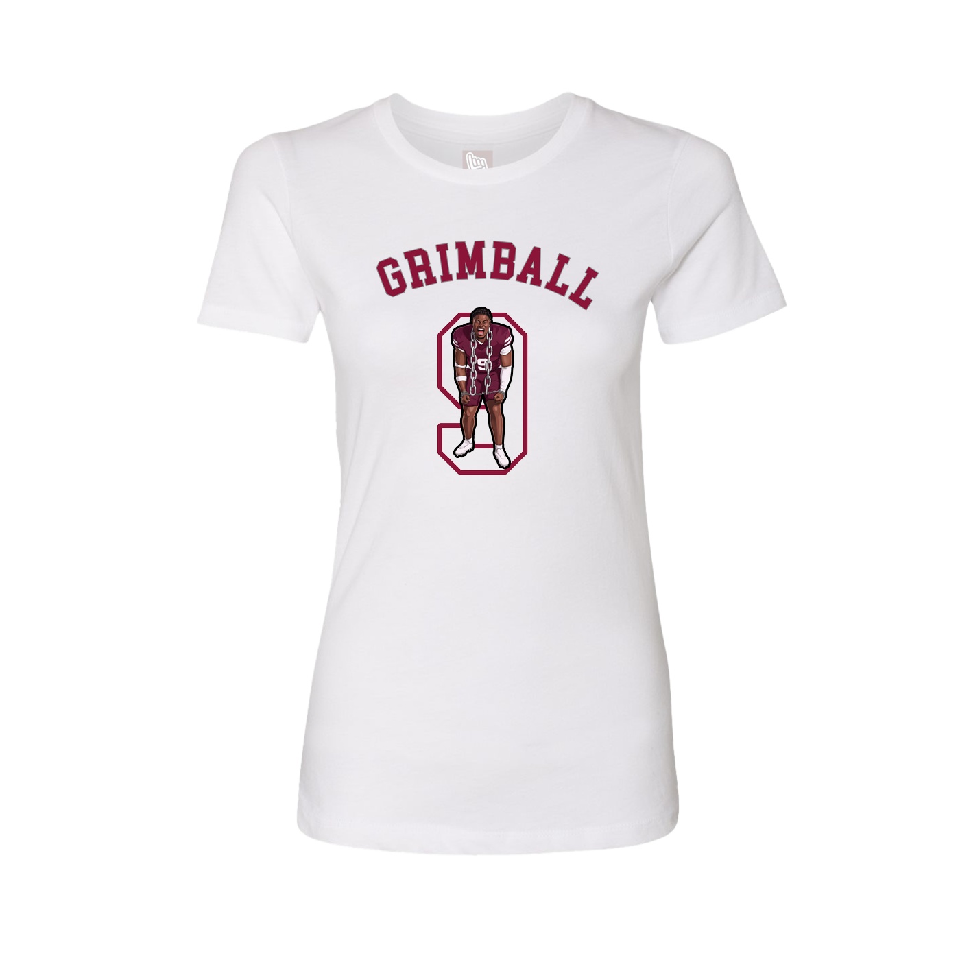 Fitted Women's Tee — Shirsey Arch in White