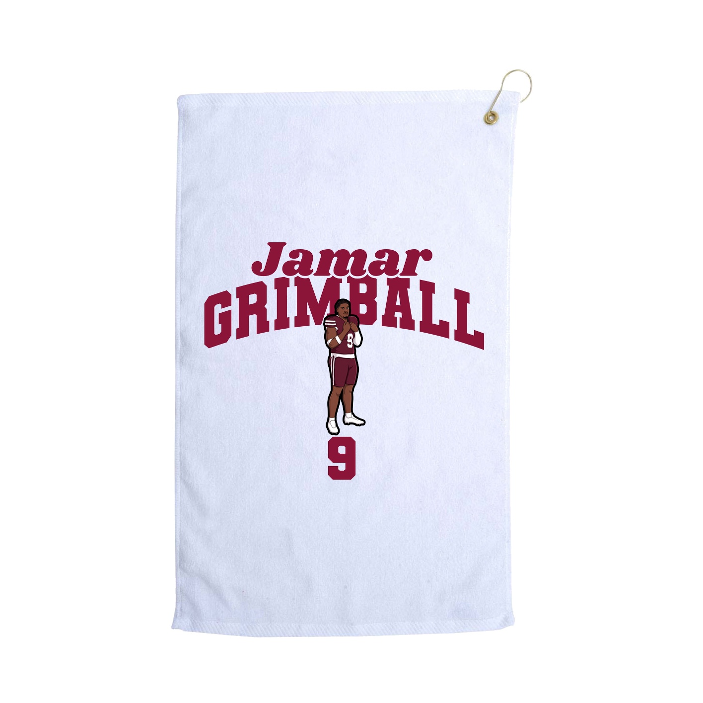 Golf Towel — Signature Arch in White