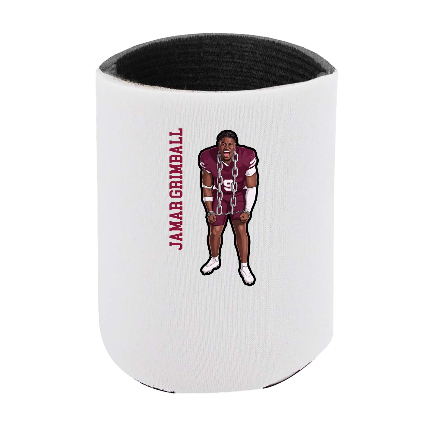 Can Holder — Name Vertical in White